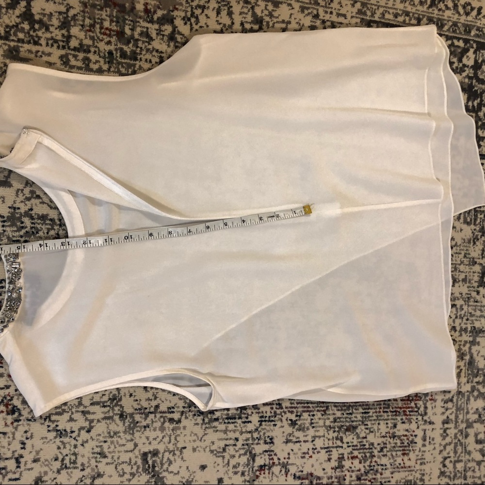Magaschonil silk white top size 14 - Picture 5 of 5